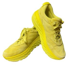HOKA, Celery Lima Bean ,  Suede Running Shoes